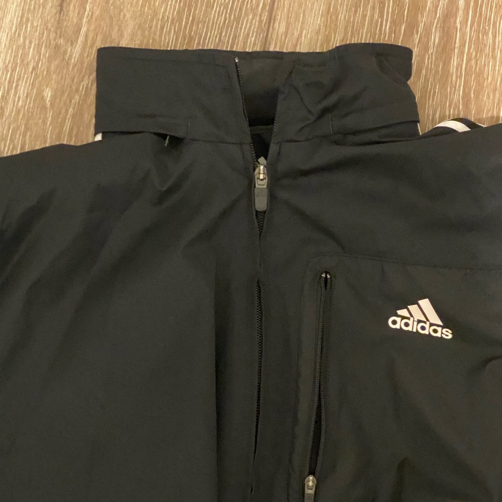 Men’s Adidas Black and White Track Jacket - Picture 3 of 3